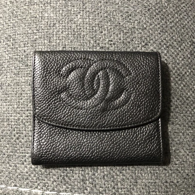$228 • Buy Chanel Timeless Caviar Card Holder Coin Purse