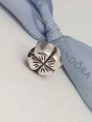 $18.90 • Buy Authentic Pandora Sterling Silver Lucky Four Leaf Clover Charm 790157