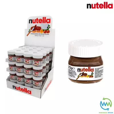 £44.99 • Buy NUTELLA Hazelnut SPREAD Chocolate Portion JAR 25G Single Mini Individual COCOA
