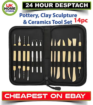 £3.99 • Buy 14pc Polymer Clay Tools Modelling Sculpting Tool Pottery Models Art Projects Set