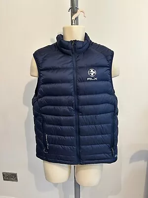 Polo Ralph Lauren RLX Sleeveless Duck Down Jacket In Medium Size • £49.99