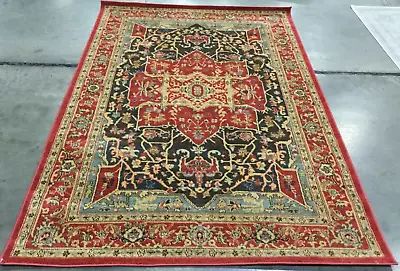 RED / RED 5'-1  X 7'-7  Flaw In Rug Reduced Price 1172659958 MAH625D-5 • $69