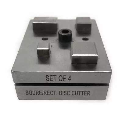 Square Rectangle Disc Cutter Jewellery Forming Metal Cutting Tool Set Of 4 • £135.99