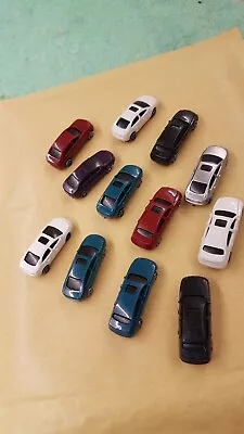 10 X CARS N Gauge Model Cars 1:150  5 COLOURS MIXED Sent CARS SENT BRAND NEW • £4.99