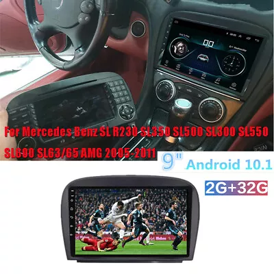 For Mercedes Benz SL Class 05-11 9  Android 10.1 Head Unit Stereo GPS Wifi 2+32G • $176