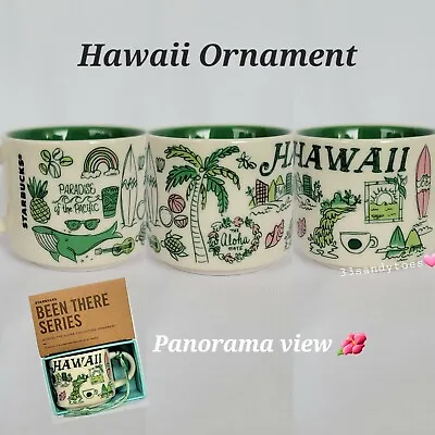$19.95 • Buy Starbucks HAWAII Been There Series ORNAMENT Green Ceramic Mini Mug 2oz