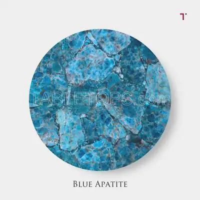 Blue Apatite Table Top Counter Top Quartz Stone Surface Cladding Healing Stones • $199