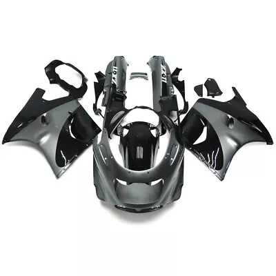 Black Silver Injection Fairing Kits For Kawasaki Ninja ZX11R 1993-2003 Bodywork • $445.95