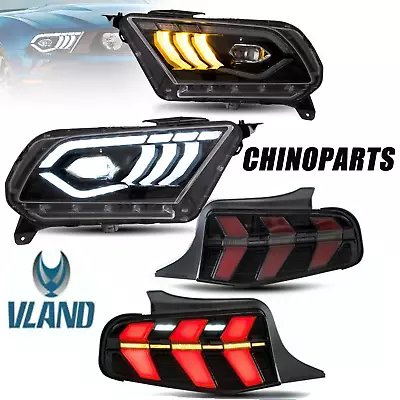 4PCS VLAND LED&DRL Headlights&Tail Lights For 2010-2012 Ford Mustang Sequential • $804.99