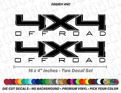 4x4 Decal Set For 2009 - 2016 Ford F-150 F-250 Truck Bed Off Road Vinyl Stickers • $12.69