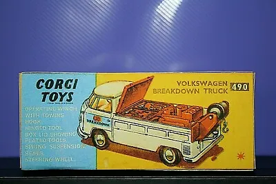 £4.35 • Buy Corgi Toys Truck VW Repro Box Breakdown Second Quality Print