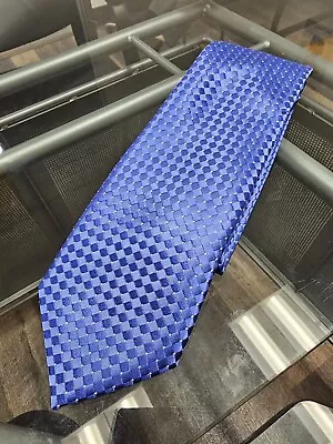 Donald J Trump SIGNATURE COLLECTION Mens Neck Tie BLUE Geometric 100% Silk • $29.99