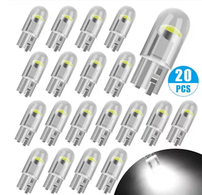 60x Super White T10 194 168 W5W 2825 LED License Plate Interior Light Bulb 6000K • $6.95