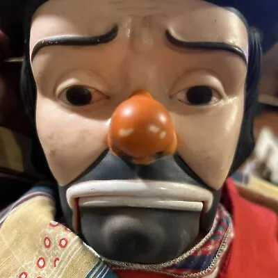 Vintage Emmett Kelly 30  Ventriloquist Dummy Doll Juro Novelty - No Shoes  • $49.99