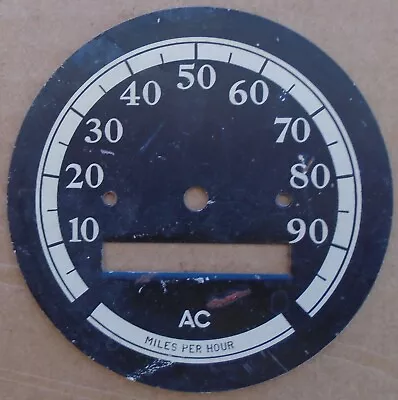 1940s AC 90 MPH Metal Speedometer Face • $24.95