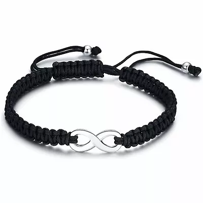 Men Women Infinity Forever Love Handmade Braided Rope Bracelet Adjustable Gift • $9.99
