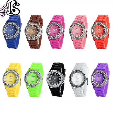 Women Teens Silicone Casual Watch Quartz Wristwatch Jelly Color Unisex Bracelet • $10.99