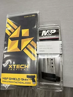 10rd M&P Shield 9mm Magazine Factory Smith & Wesson 8rd With +2 Grip Extension • $39.95