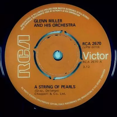 Glen Miller- String Of Pearls / Pennsylvania Six-Five Thousand [7  45 UK Import] • $4.79