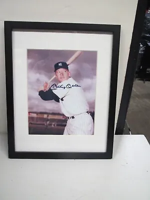Mickey Mantle Autographed 8x10 Color Photo White Matte And Black Frame • $69.99