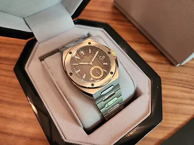 Creux Automatiq Diamondback CA-06 Swiss Automatic Watch SS Black Gold 40mm • $1299.99