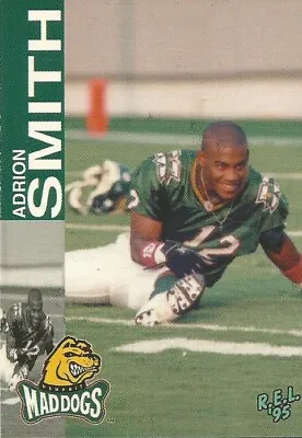 1995 Rel Cfl Adrion Smith Memphis Mad Dogs #12 (southwest Missouri State) • $2.91