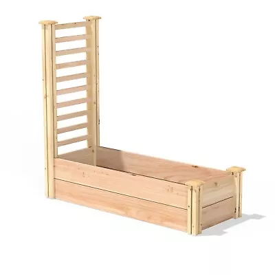 16 In X 48 In Cedar Raised Garden Bed With Trellis - Made In USA • $334.10