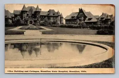 State Mental Hospital Office & Cottages MASSILLON Ohio Insane Asylum PC 1910s • $12.99