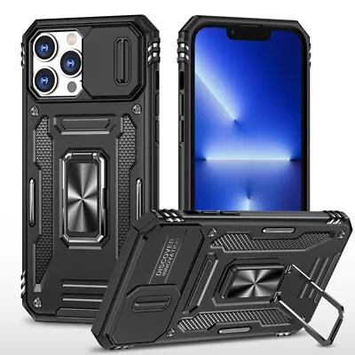 For IPhone 15 14 13 12 11 Plus/Pro/Max XS 8/7Case Shockproof Rugged Ring Cover • $9.99