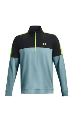 Under Armour Golf Polo Shirt Men's Large New Storm Midlayer Half Zip LS 1377398 • $37.90