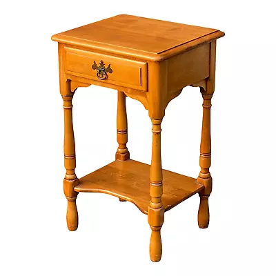 Kling Solid Maple American Traditional Nightstand With Drawer • $399