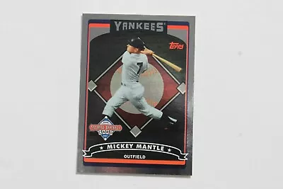 2006 Topps Mickey Mantle #T2 Nation Card Day Silver Foil • $15