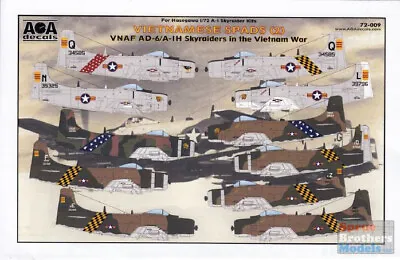 AOA72009 1:72 AOA Decals - VNAF AD-6 / A-1H Skyraiders In The Vietnam War • $22.59