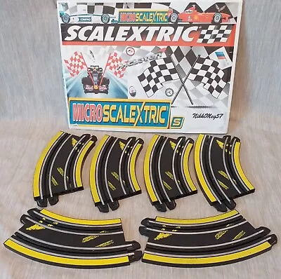 Micro Scalextric Track Bundle Curve ML33000 X6 1:64 New Style Connector Spares • £7.99