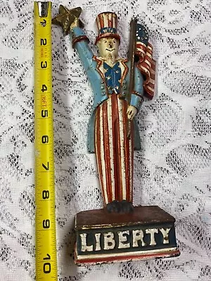 Nice Patina Midwest Importers Cast Iron Uncle Sam Made In Taiwan  • $11.99