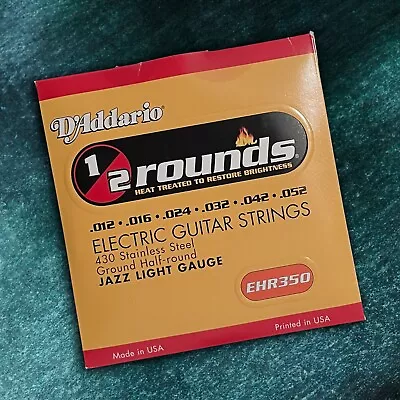 D'addario 1/2 Rounds Ehr350 Electric Guitar Strings 430 Stainless Half Rounds • $8.99