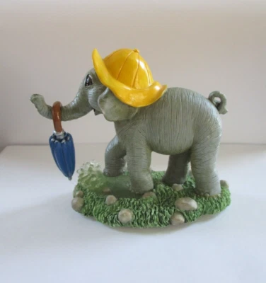 £9.67 • Buy Hamilton Collection  RAINY DAY SPLASH  Elephant Figurine, 1997, VGC