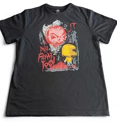 Funko It Loose POP! Tees T-Shirt Pennywise You´ll Float Too Stephen King Size S • £9.89