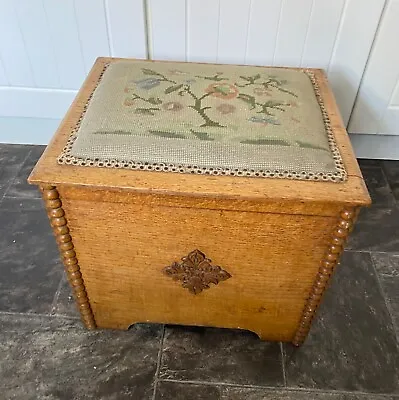 Oak Storage Box Stool • £45