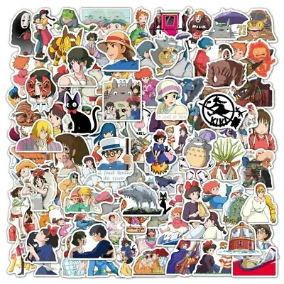 100Pcs Miyazaki Hayao Studio Ghibli Howling Mobile Castle Monoke Stickers • $6.99