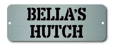 Personalised Rabbit Hutch Sign Name Plate Plaque • £7.99