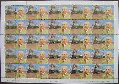 £15.99 • Buy 1907 LODE STAR & G.J.Churchward Train 50-Stamp Sheet (GWR 150th Anniversary)