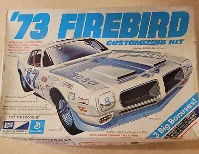 Vintage OPEN BOX! MPC 1973 Pontiac Firebird Kit 1/25 Scale Model - 1973 Annual • $67