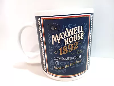 Maxwell House 1892 Coffee Cup BLUE + GOLD Good To The Last Drop! Coffee Mug • $12.79