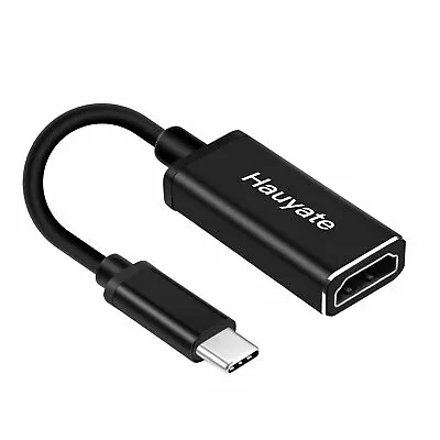 Hauyate USB-C Type-C To HDMI HDTV Adapter Converter Cable--4K Compatable ---Grey • $15