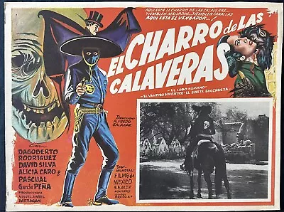 El Charro De Las Calaveras Original Mexican Lobby Card 1965 David Silva  • $49.99