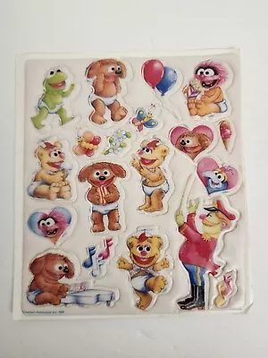 Muppet Babies Puffy Sticker Sheet Henson Assoc 1984 Vintage 80s • $15