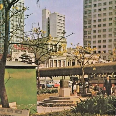 Vintage 1960s Tiradentes Square Aracatibo Marica Rio De Janeiro Brazil Postcard • $8.50