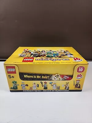 SEALED Box Of LEGO Minifigures Series 10 71001 Box Of 60 NEW PACKETS Mr GOLD • $1600