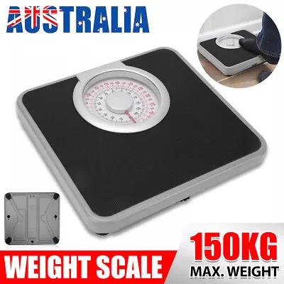 Bathroom Weight Scale Heavy Duty Mechanical Body Weighing Machine 150kg Display • $34.95